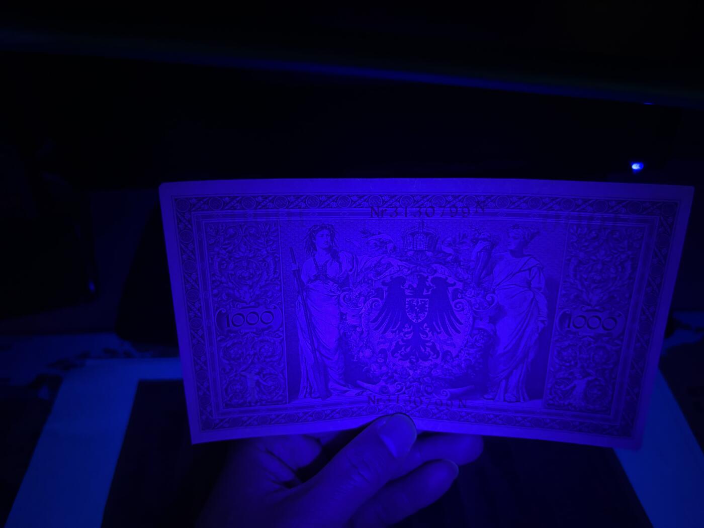 2026年集古藏今外币拍卖第一期-第3场—（总第300拍-纸币专场），本期拍完结算一次，发货时间2-3天，休息几天后继续新的一期拍卖。 稀少全新原封1910年20连号德国1000马克，带腰条