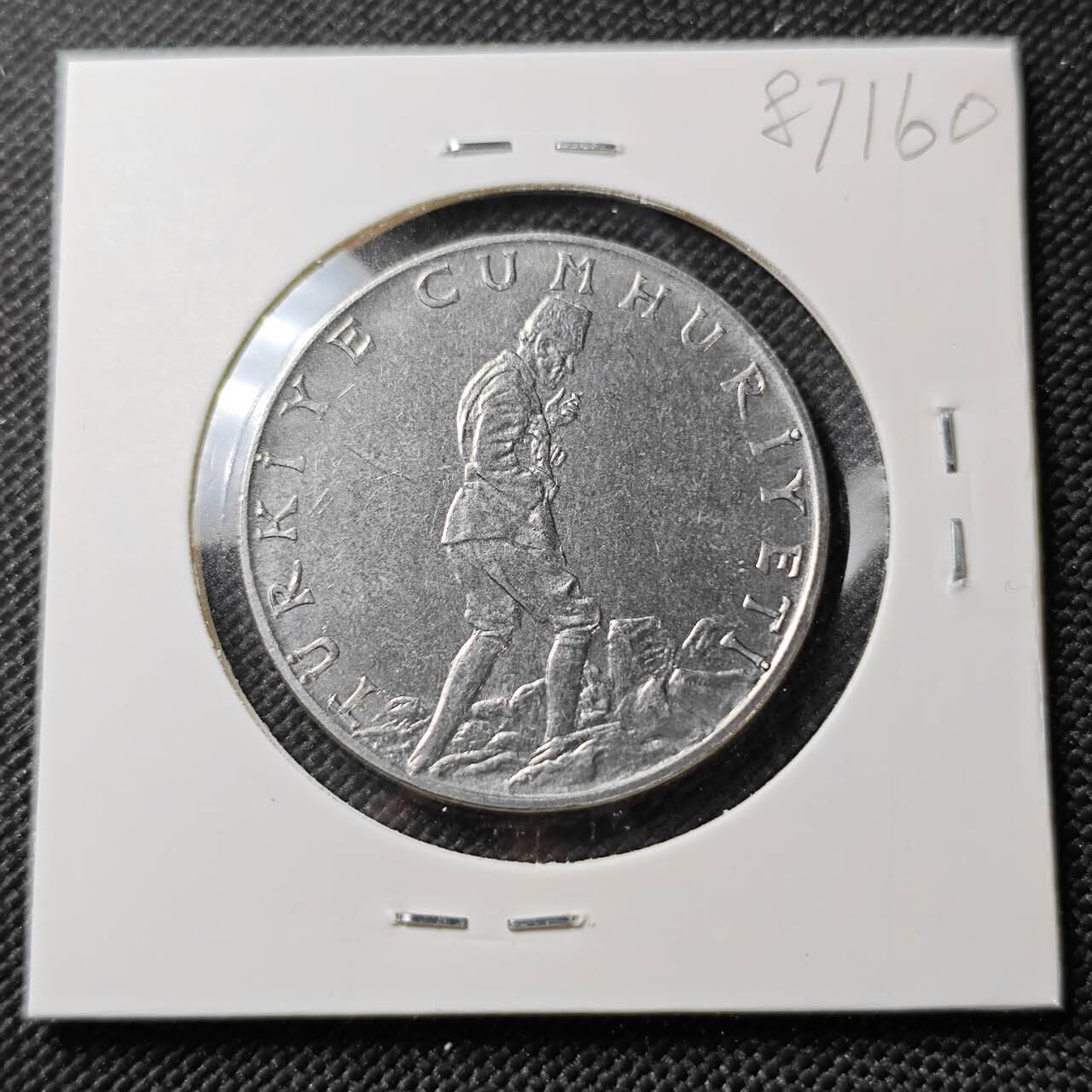 KK钱币收藏小铺  第387期  2月预留时间 周末发货  1964土耳其2.5里拉