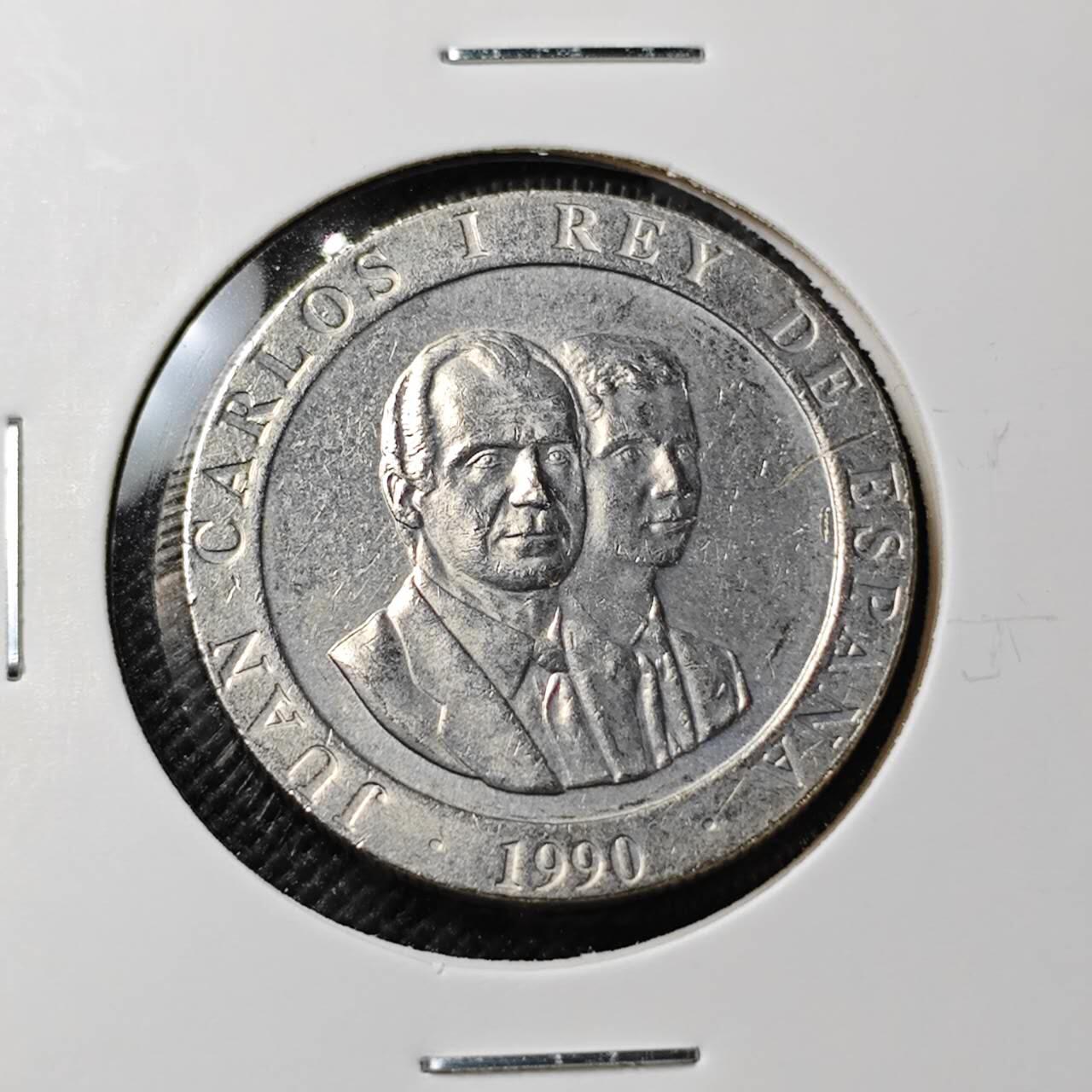 KK钱币收藏小铺  第387期  2月预留时间 周末发货  西班牙200比塞塔纪念币