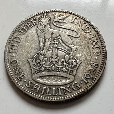 🌹外币初藏🌹🐯2026年第4场  每周二四六晚8️⃣点 接代拍 - 英国1928年1先令银币