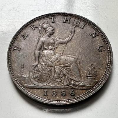 🌹外币初藏🌹🐯2026年第4场  每周二四六晚8️⃣点 接代拍 - 英国1886年一法新 高品 细节好