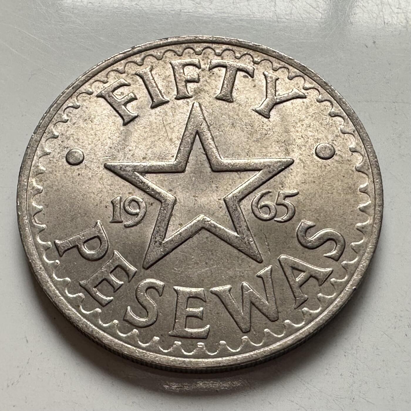 🌹外币初藏🌹🐯2026年第4场  每周二四六晚8️⃣点 接代拍 加纳1965年50比赛瓦