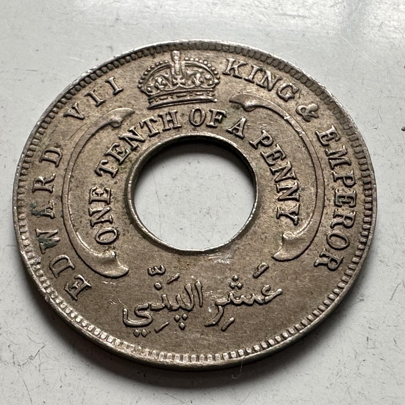 🌹外币初藏🌹🐯2026年第4场  每周二四六晚8️⃣点 接代拍 英属西非1908年1/10便士