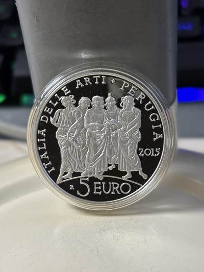 第187期拍卖 - 意大利2015年艺术系列翁布里亚-佩鲁贾纪念银币，18克，发行4000枚