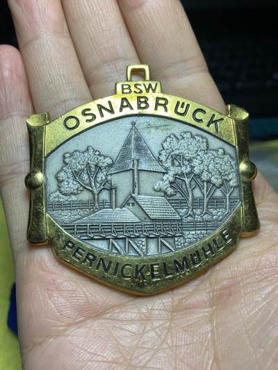 2026年第五场(总第一百七十四场）外国好品散币场(免佣金) - 德国🇩🇪大型纪念章，直径60.1毫米，厚2.9毫米，重53.87克(德国奥斯纳布吕克标志性历史建筑–佩尼克磨坊纪念章，由奥地利维也纳施耐德兄弟公司制作)