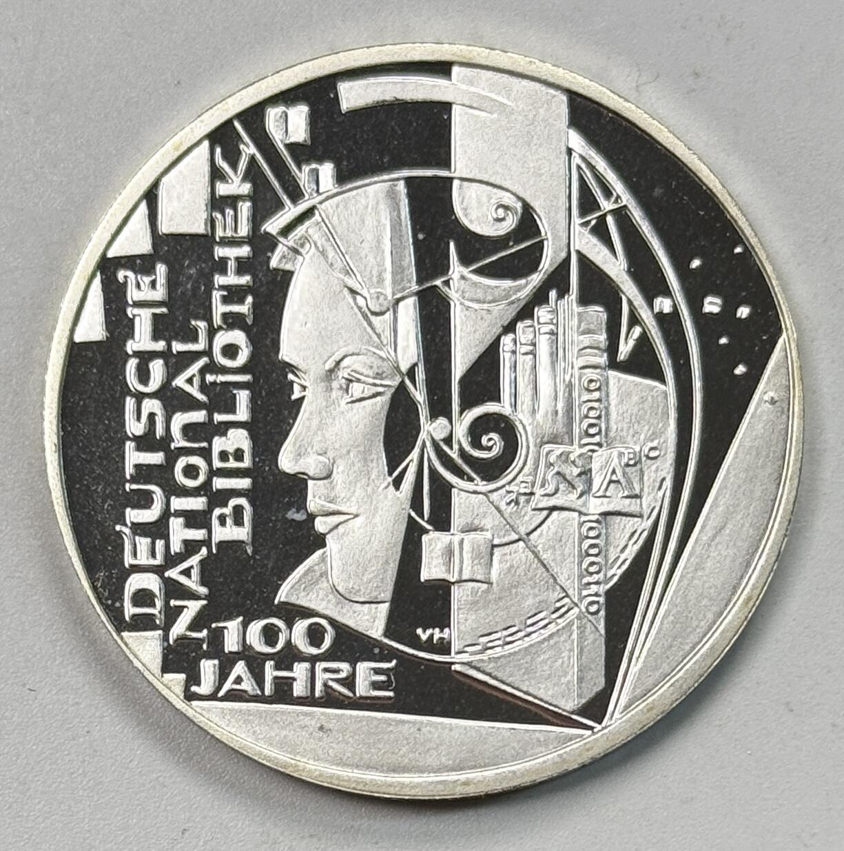 S&S Numismatic世界钱币-拍卖 第118期  德国2012年 德国国家图书馆100周年 10欧元精制纪念银币 16克625银