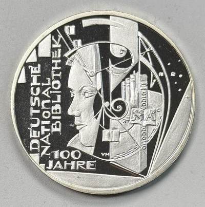 S&S Numismatic世界钱币-拍卖 第118期  - 德国2012年 德国国家图书馆100周年 10欧元精制纪念银币 16克625银