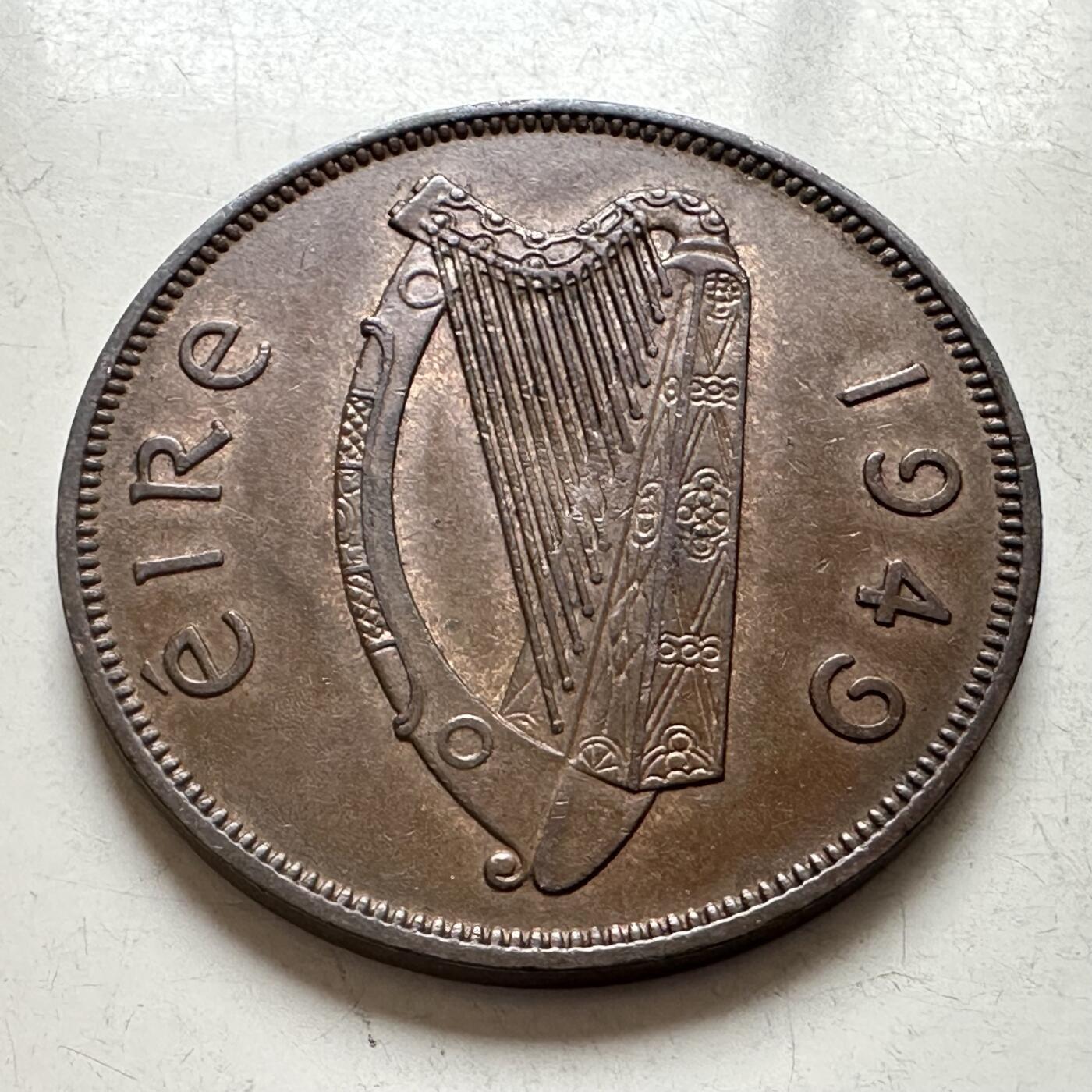 🌹外币初藏🌹🐯2026年第4场  每周二四六晚8️⃣点 接代拍 爱尔兰1949年一便士 