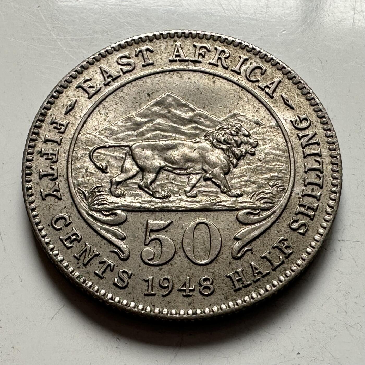 🌹外币初藏🌹🐯2026年第4场  每周二四六晚8️⃣点 接代拍 英属东非1948年50分