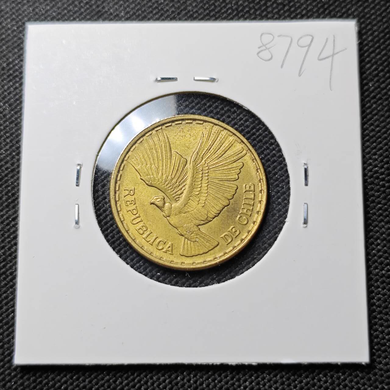 KK钱币收藏小铺  第387期  2月预留时间 周末发货  1970智利5分铜币