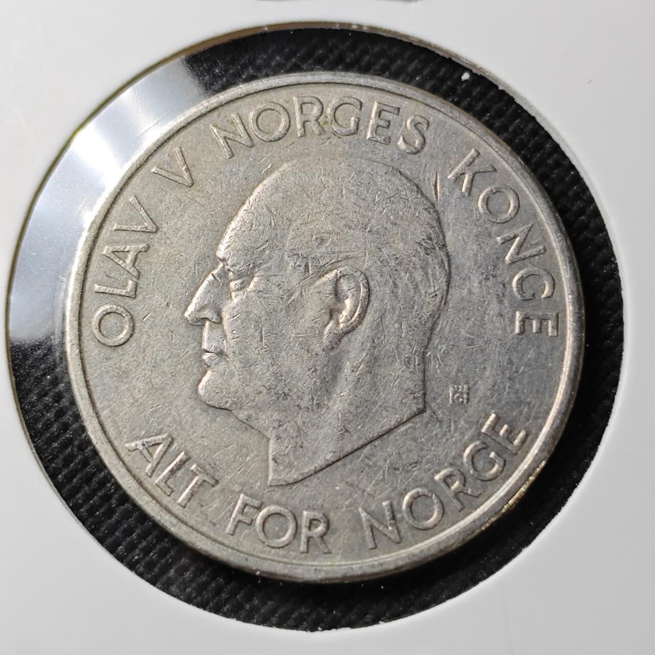 KK钱币收藏小铺  第387期  2月预留时间 周末发货  挪威5克朗