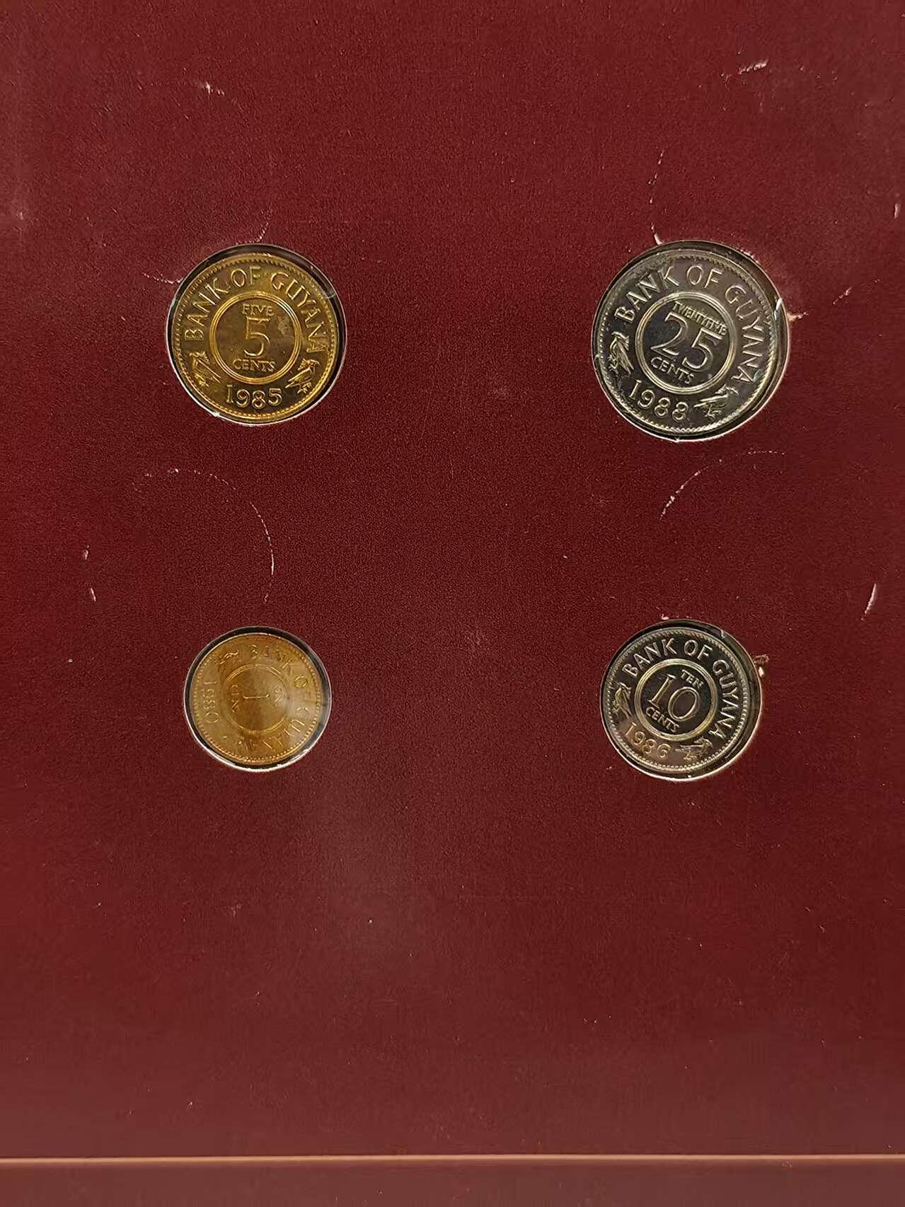 G&W世界散币，银币处理专场（第42场） 富兰克林-圭亚那4枚套