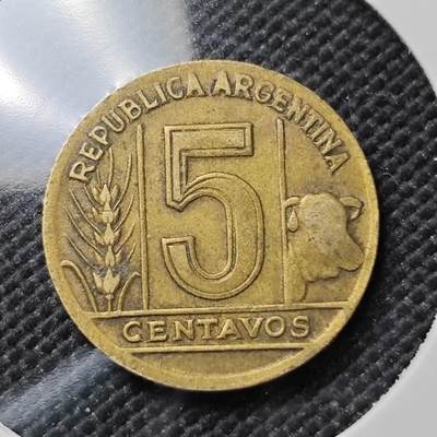 KK钱币收藏小铺  第387期  2月预留时间 周末发货 -  阿根廷5分铜币