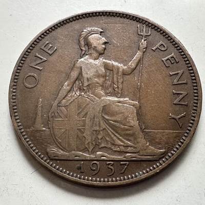 🌹外币初藏🌹🐯2026年第4场  每周二四六晚8️⃣点 接代拍 - 英国1937年一便士