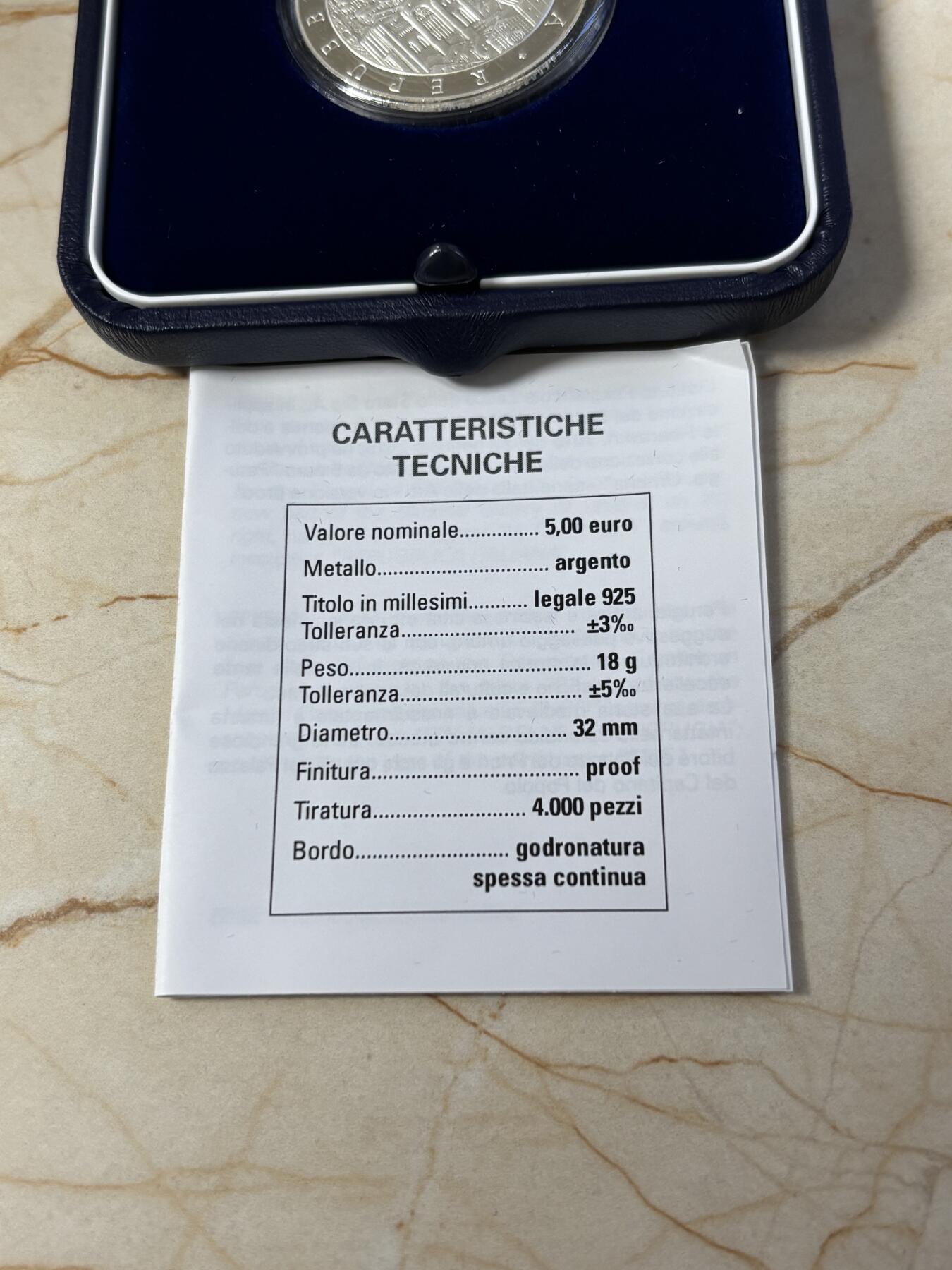 第187期拍卖 意大利2015年艺术系列翁布里亚-佩鲁贾纪念银币，18克，发行4000枚