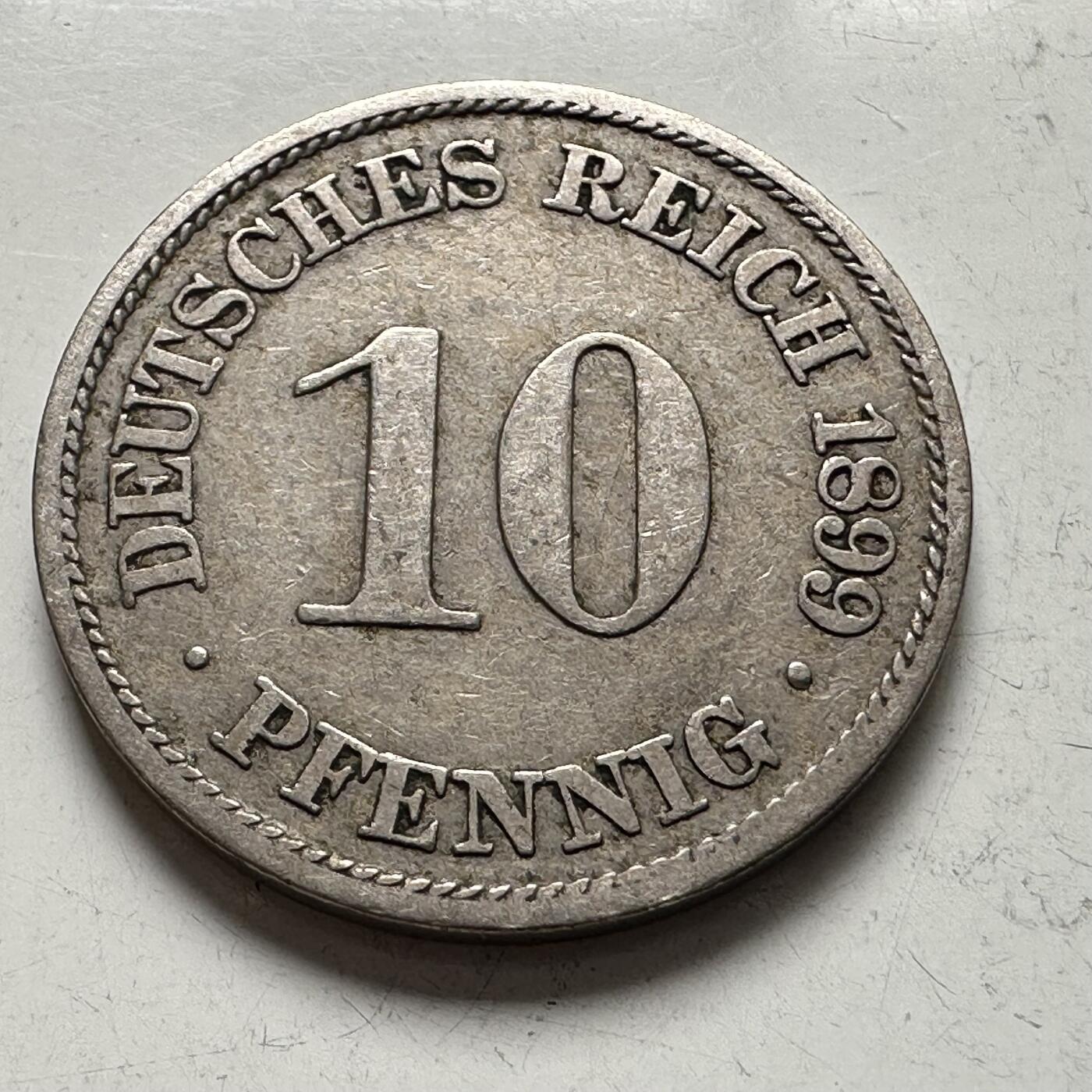 🌹外币初藏🌹🐯2026年第4场  每周二四六晚8️⃣点 接代拍 德国1899年10芬尼