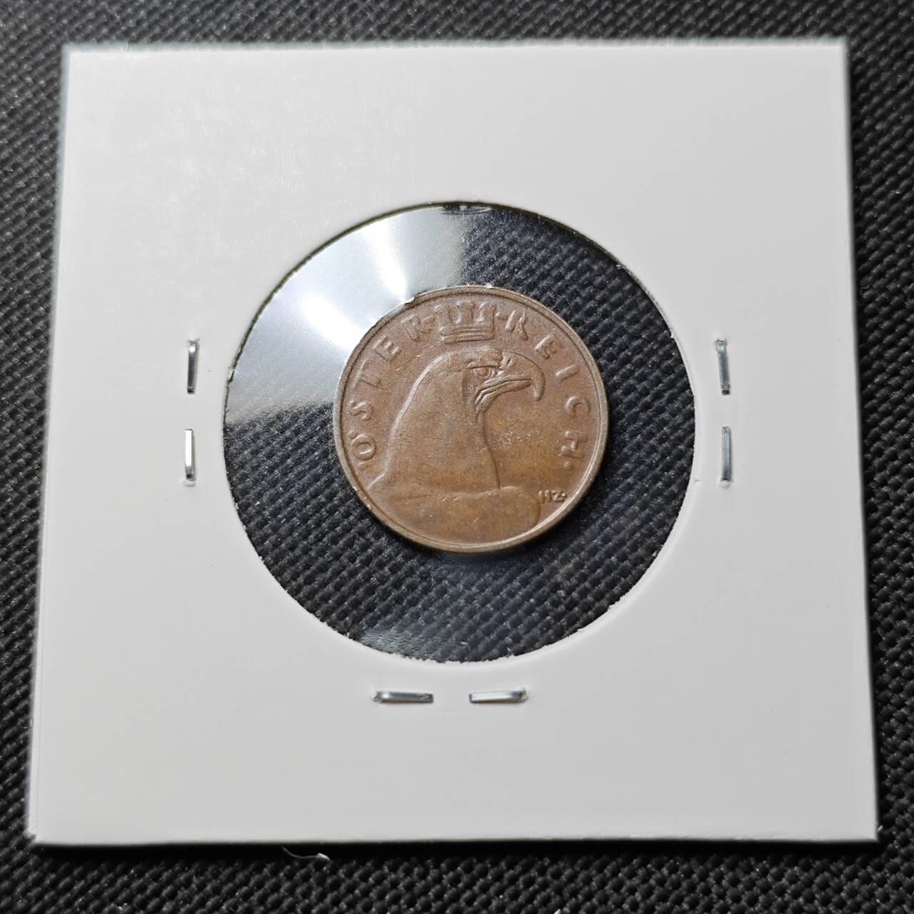 KK钱币收藏小铺  第387期  2月预留时间 周末发货  奥地利1格罗申铜币