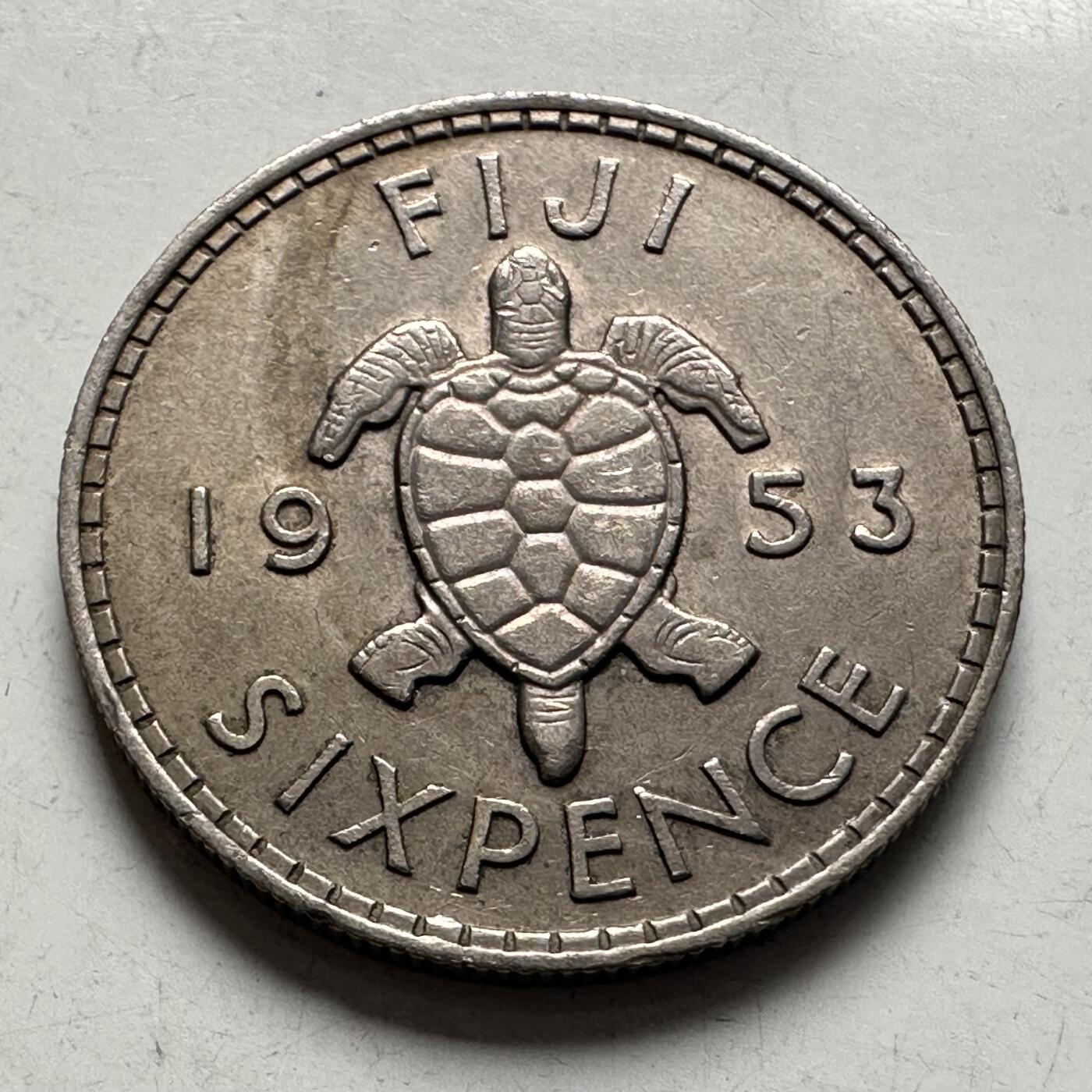 🌹外币初藏🌹🐯2026年第4场  每周二四六晚8️⃣点 接代拍 斐济1953年六便士