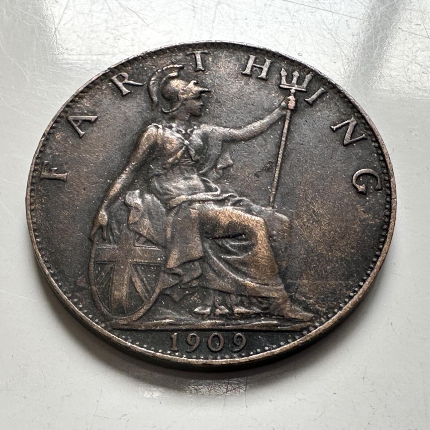 🌹外币初藏🌹🐯2026年第4场  每周二四六晚8️⃣点 接代拍 英国1909年一法新 b