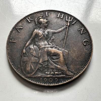 🌹外币初藏🌹🐯2026年第4场  每周二四六晚8️⃣点 接代拍 - 英国1909年一法新 b