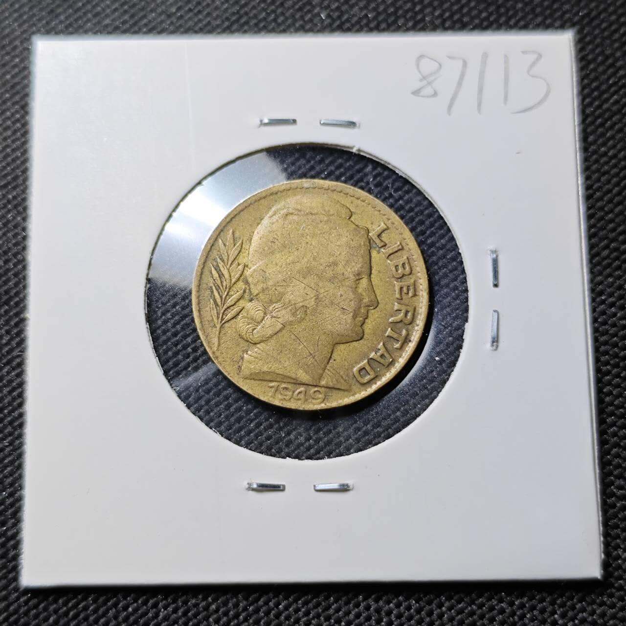 KK钱币收藏小铺  第387期  2月预留时间 周末发货  1949阿根廷20分铜币