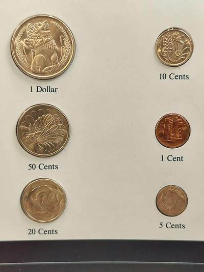 G&W世界散币，银币处理专场（第42场） - 富兰克林-新加坡6枚套