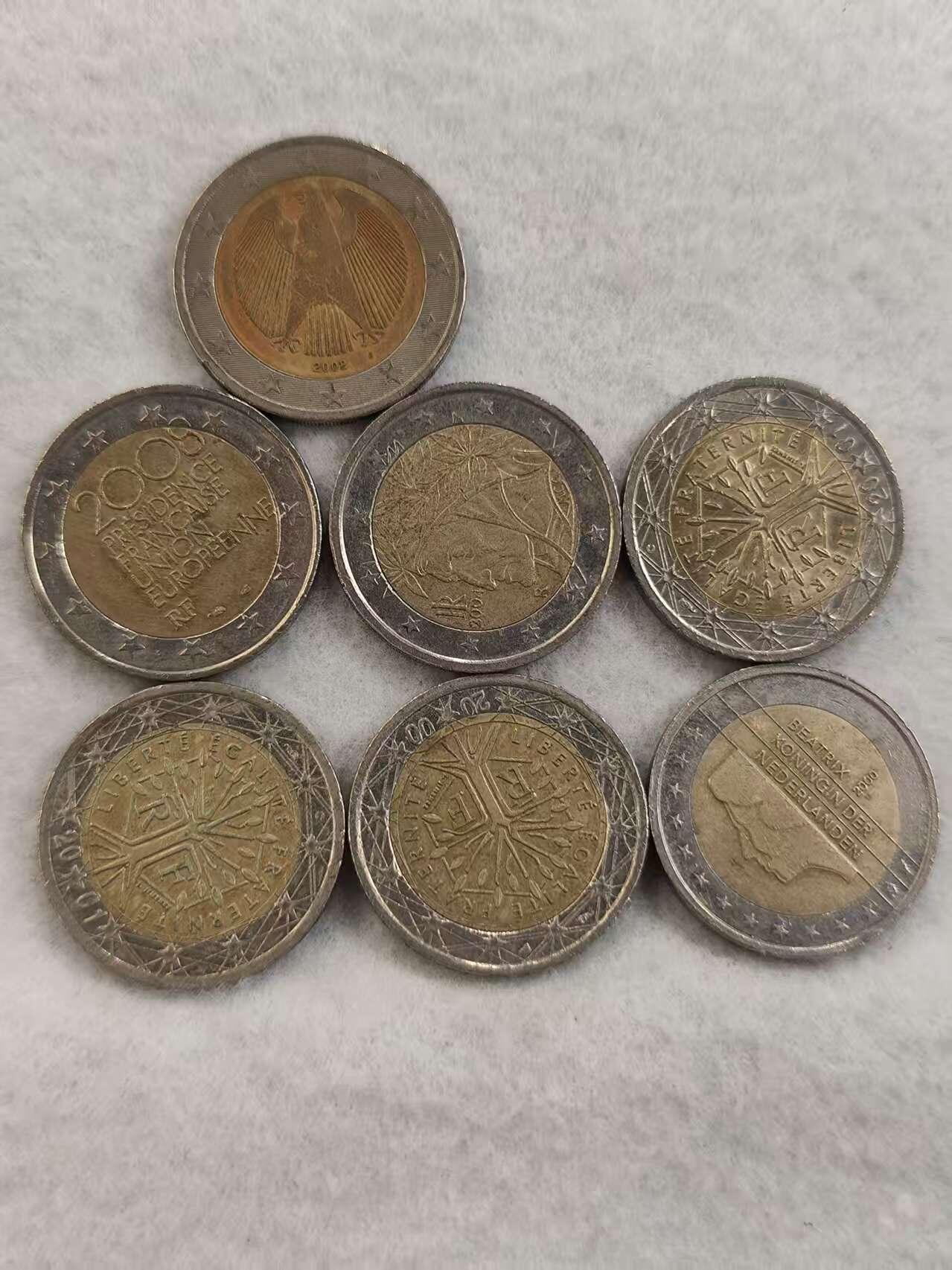 G&W世界散币，银币处理专场（第42场） 2欧元7枚