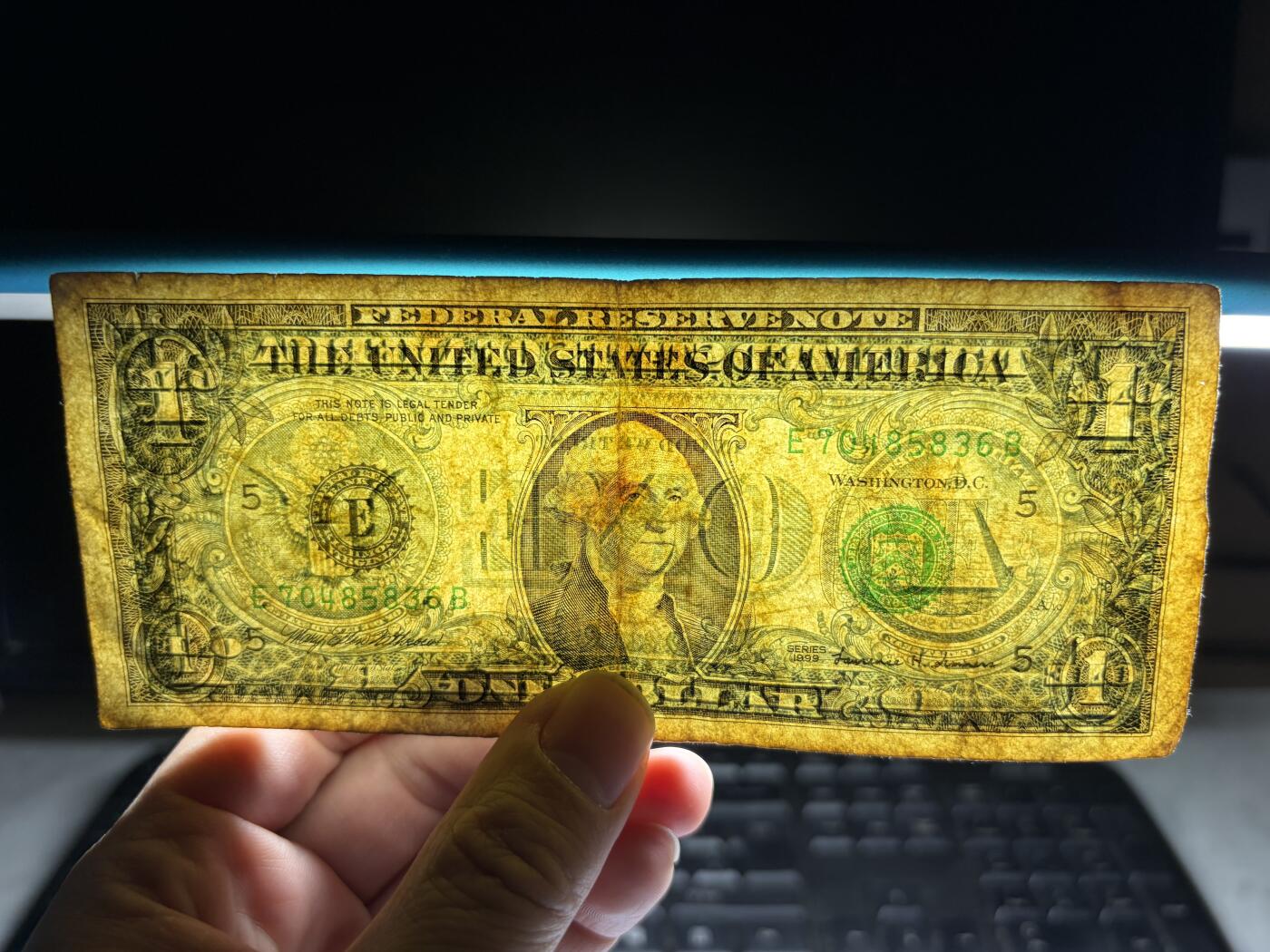 2026年集古藏今外币拍卖第一期-第3场—（总第300拍-纸币专场），本期拍完结算一次，发货时间2-3天，休息几天后继续新的一期拍卖。 1999年美国1美元