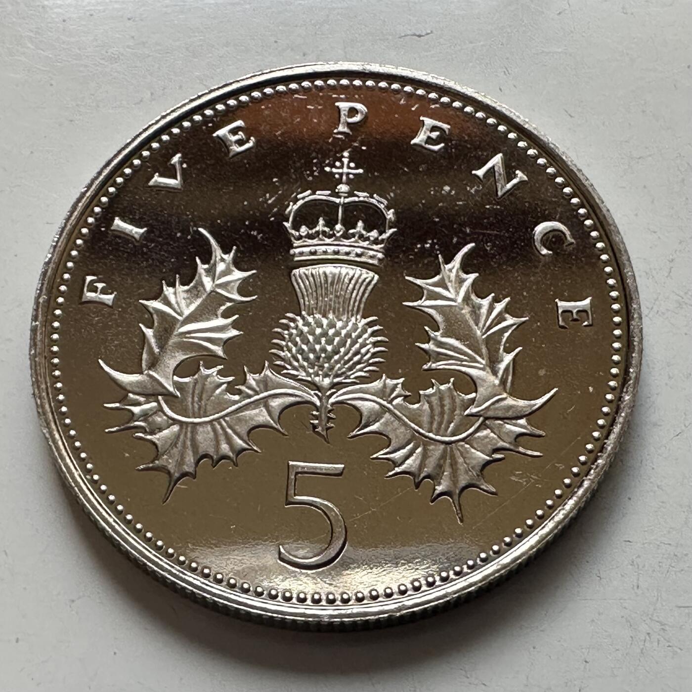 🌹外币初藏🌹🐯2026年第4场  每周二四六晚8️⃣点 接代拍 英国1985年五便士 精制币 a