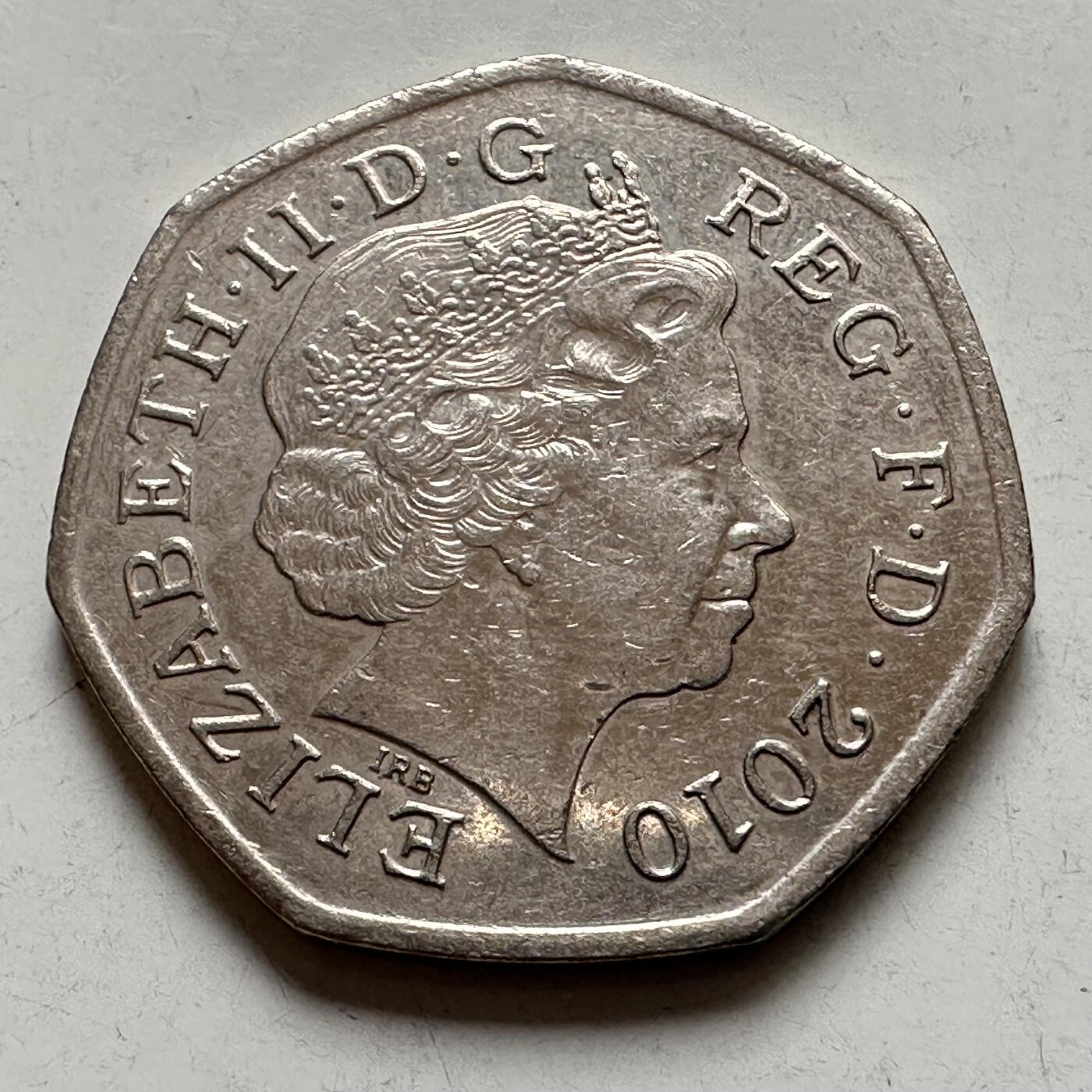 🌹外币初藏🌹🐯2026年第4场  每周二四六晚8️⃣点 接代拍 英国2010年50便士纪念币