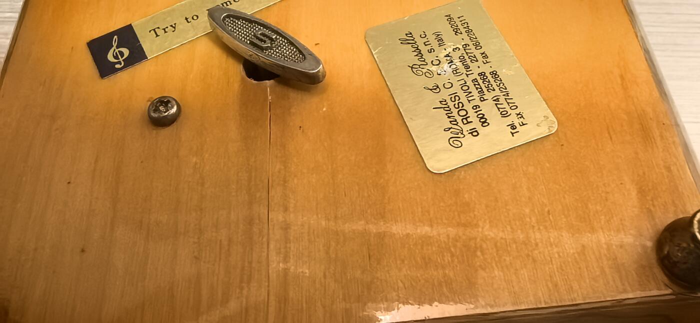 精品实木音乐八音首饰盒 意大利罗马产 带编号