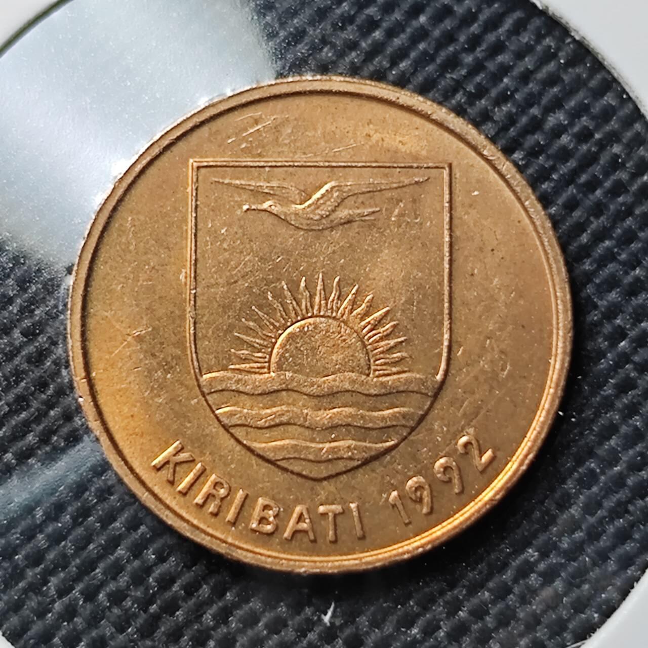 KK钱币收藏小铺  第387期  2月预留时间 周末发货  基里巴斯1分铜币好品