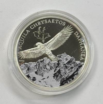 S&S Numismatic世界钱币-拍卖 第118期  - 蒙古2013年 蒙古野生动物系列-金鹰 500图格里克精制纪念银币  25克925银