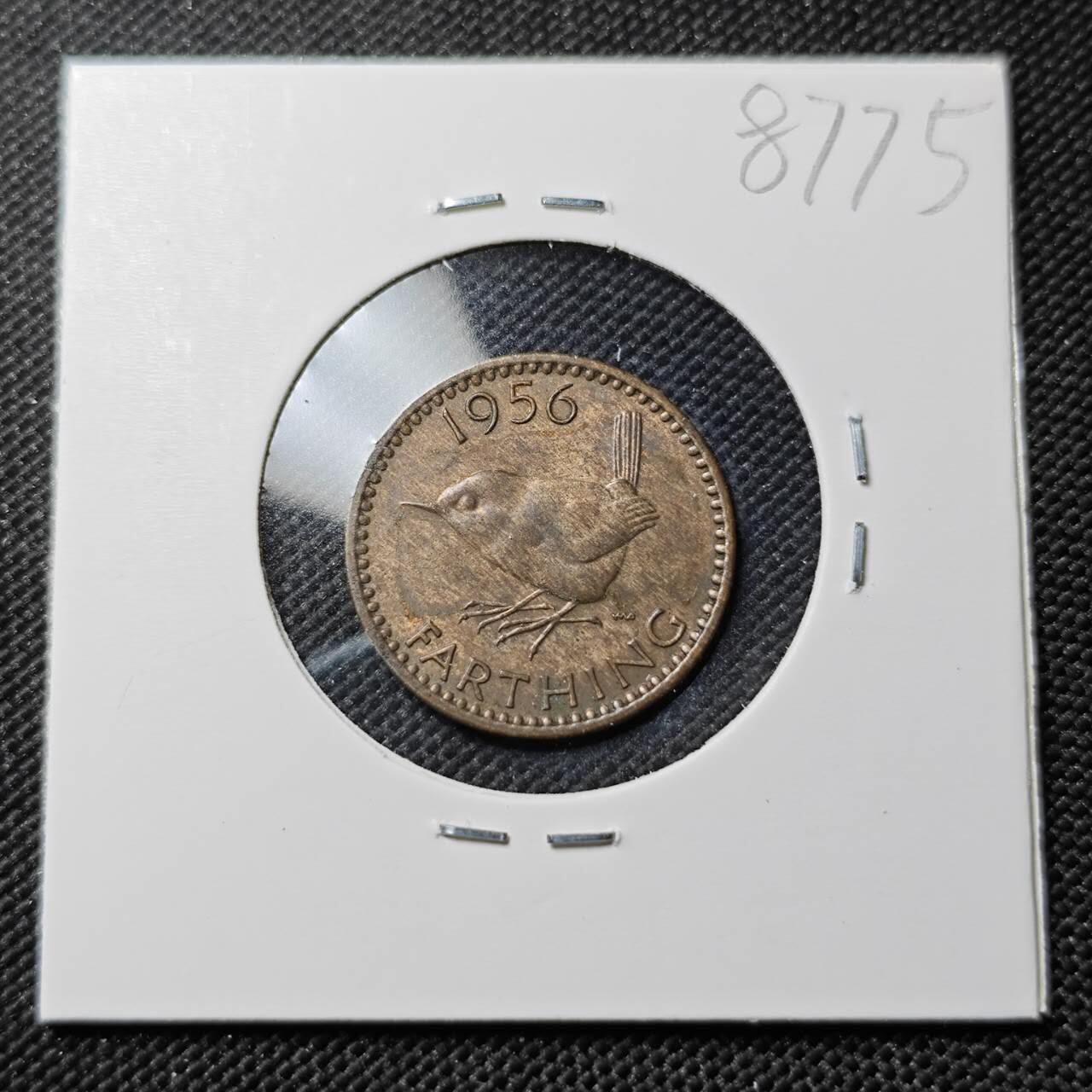 KK钱币收藏小铺  第387期  2月预留时间 周末发货  1956英国1法新铜币