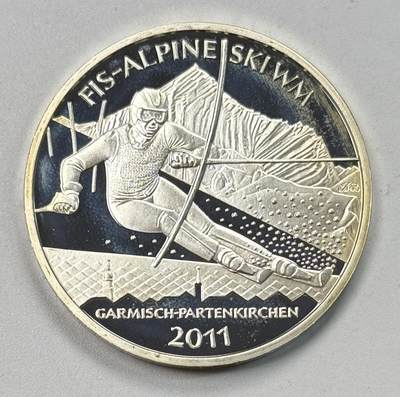 S&S Numismatic世界钱币-拍卖 第118期  - 德国2010年 高山滑雪世锦赛 10欧元精制纪念银币 18克925银