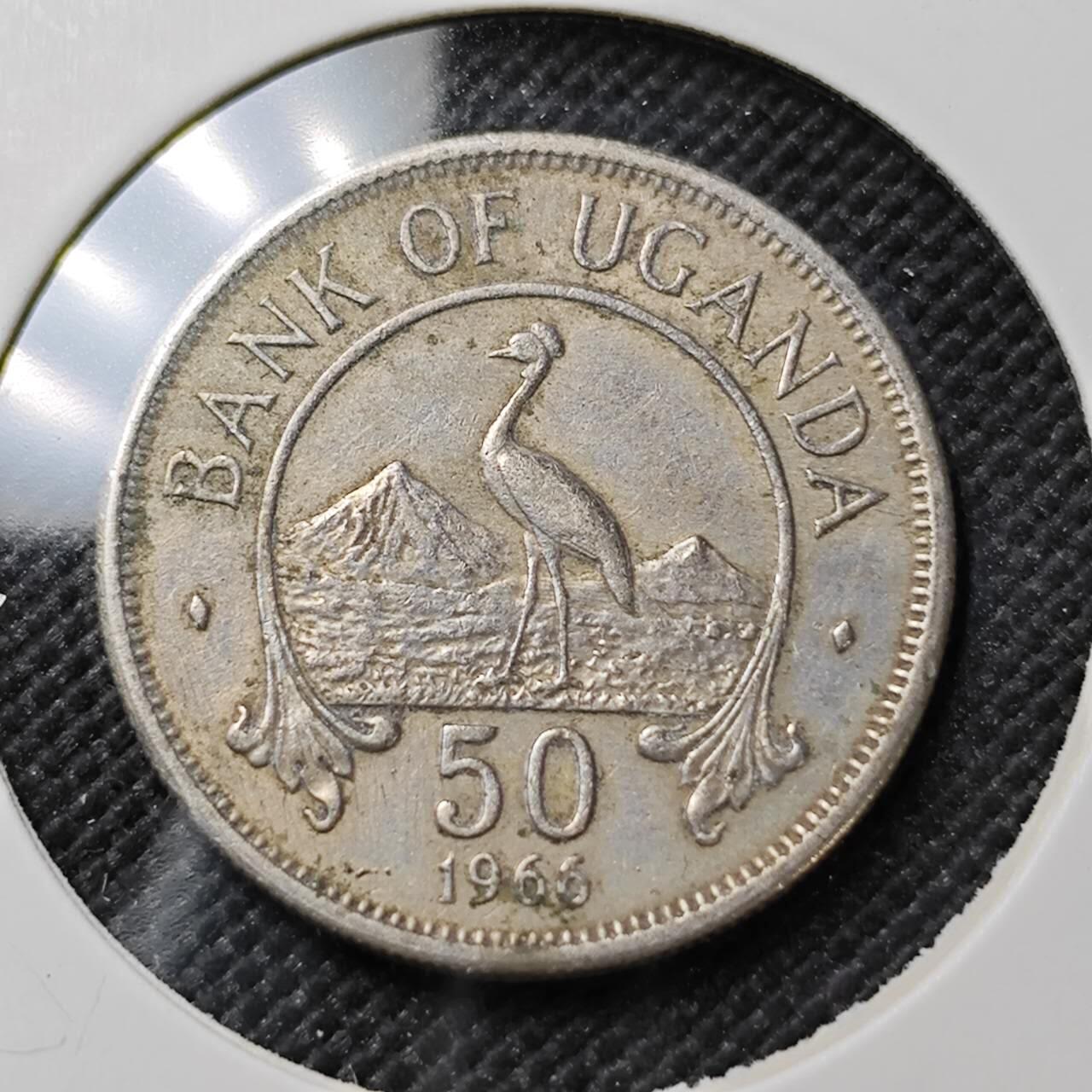 KK钱币收藏小铺  第387期  2月预留时间 周末发货  1966乌干达50分