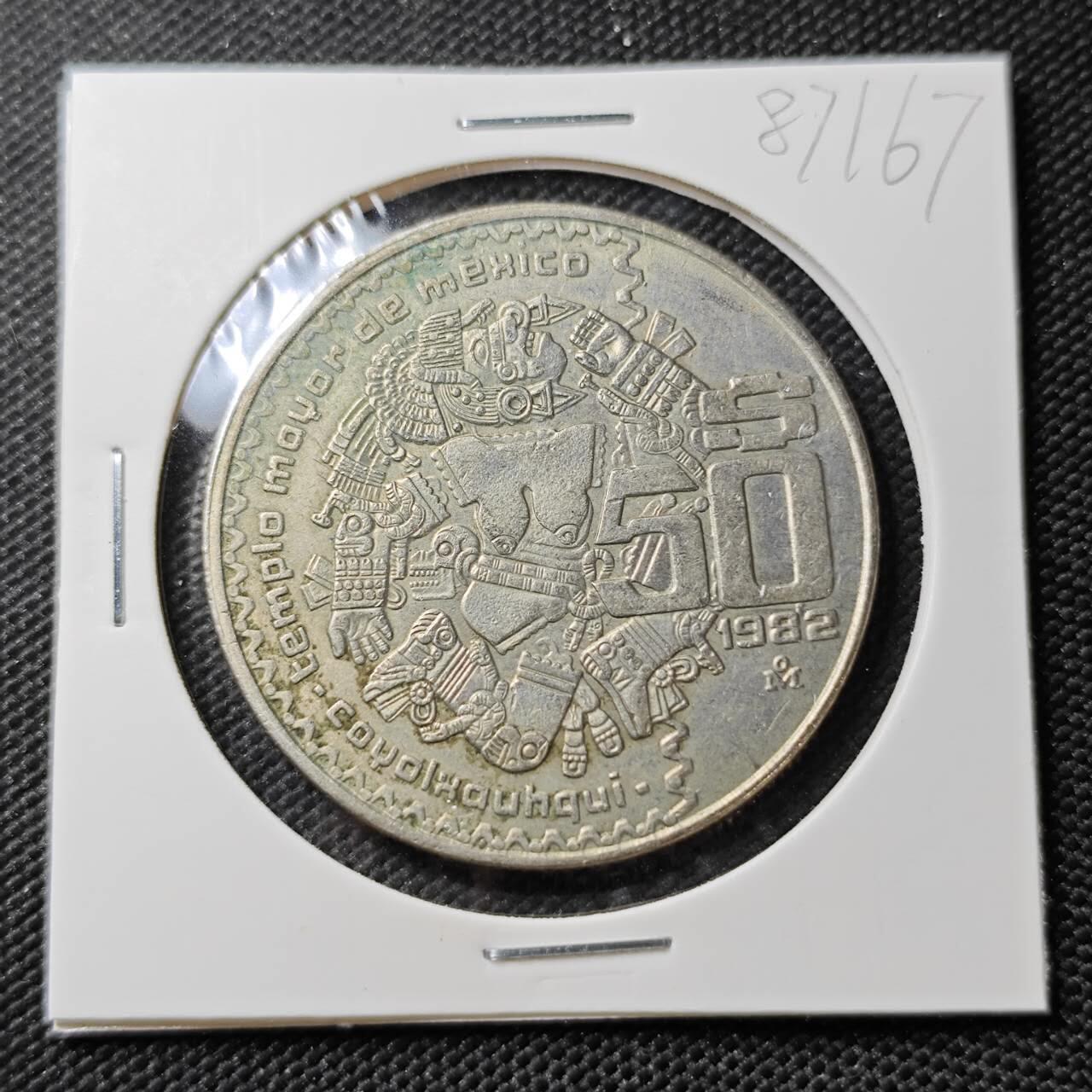 KK钱币收藏小铺  第387期  2月预留时间 周末发货  墨西哥50比索大币