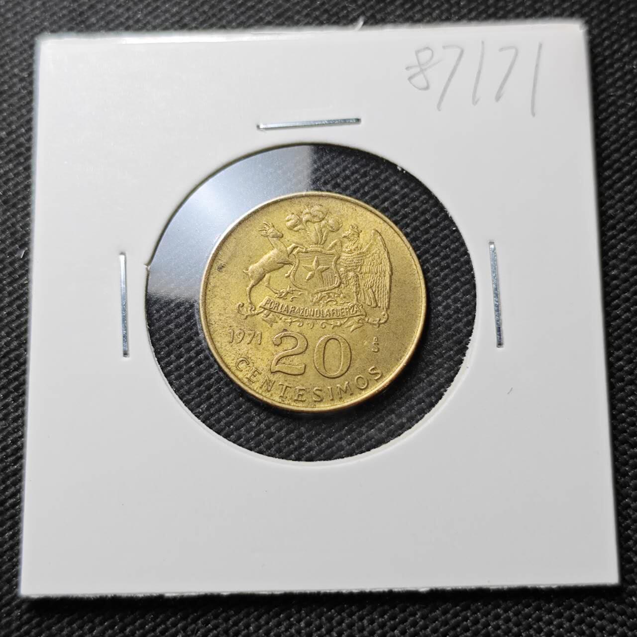 KK钱币收藏小铺  第387期  2月预留时间 周末发货  智利20分铜币