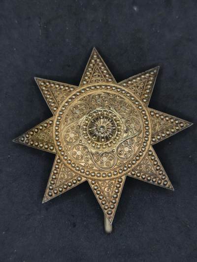 凯旋世界勋赏（第21期冬季大拍）（欢迎送拍）（对拍品有疑问请询问客服，不接受到手刀，出价默认拍品品相。请认真阅读拍卖规则！出价默认已认可！）（收到货请录制开箱视频，无视频概不处理问题。） - 埃塞俄比亚王国 埃塞俄比亚之星勋章 星芒 带标银