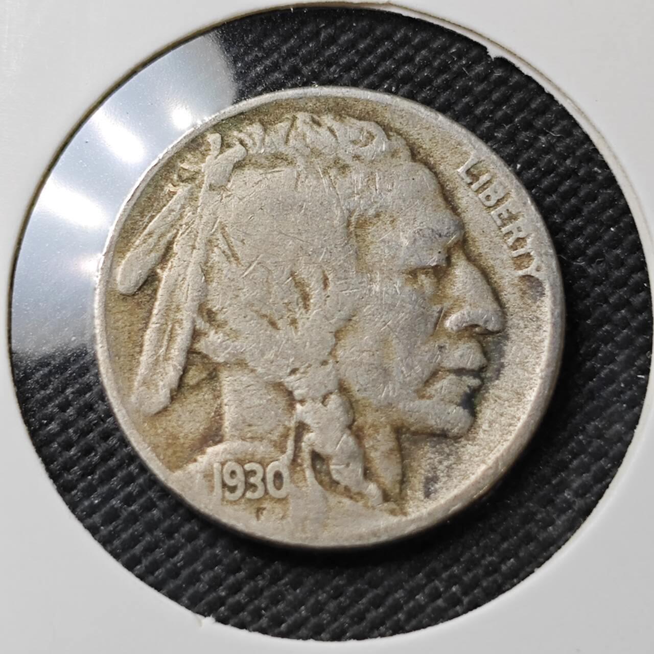 KK钱币收藏小铺  第387期  2月预留时间 周末发货  1930美国5分镍币