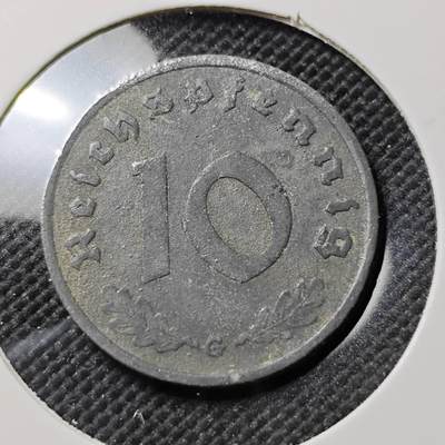 KK钱币收藏小铺  第387期  2月预留时间 周末发货 -  1940德国10芬尼