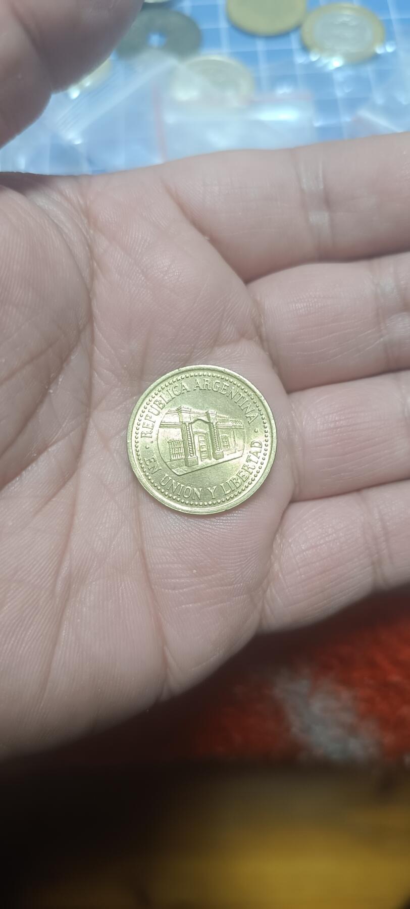 万国钱币阁第二场 原光品阿根廷50分铜币