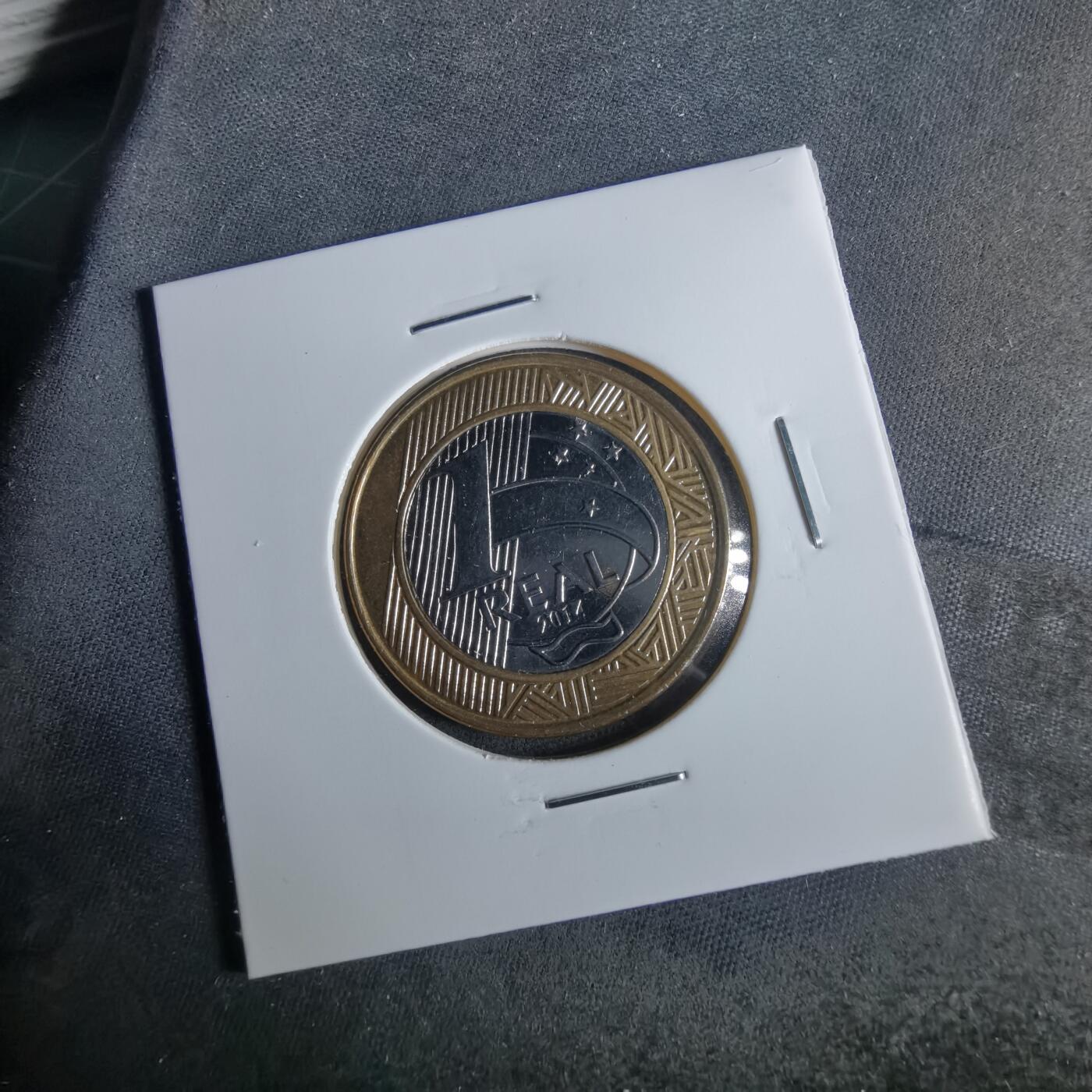 沼泽如烟--第954场 巴西2014年1瑞尔纪念币