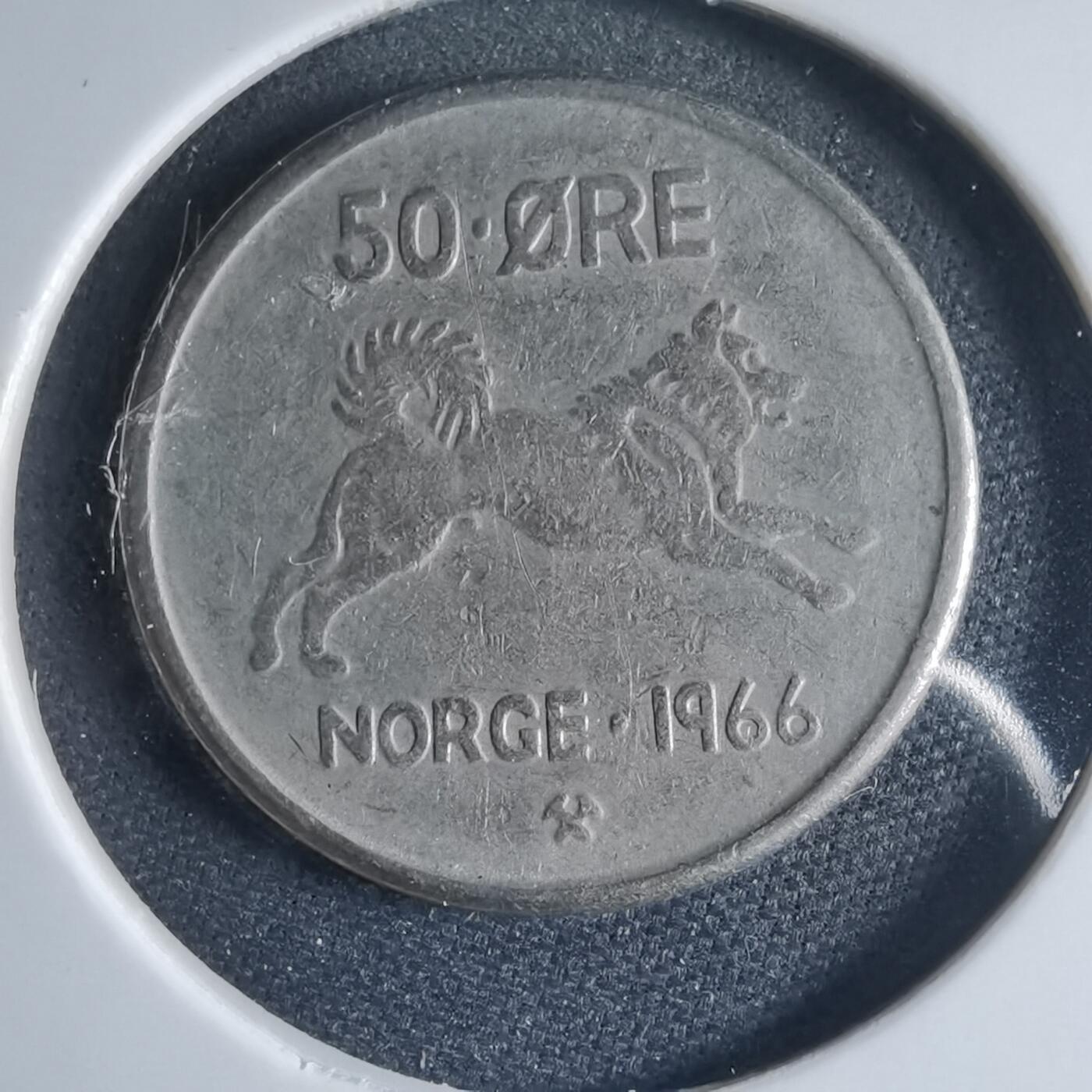沼泽如烟--第954场 挪威1966年50欧尔
