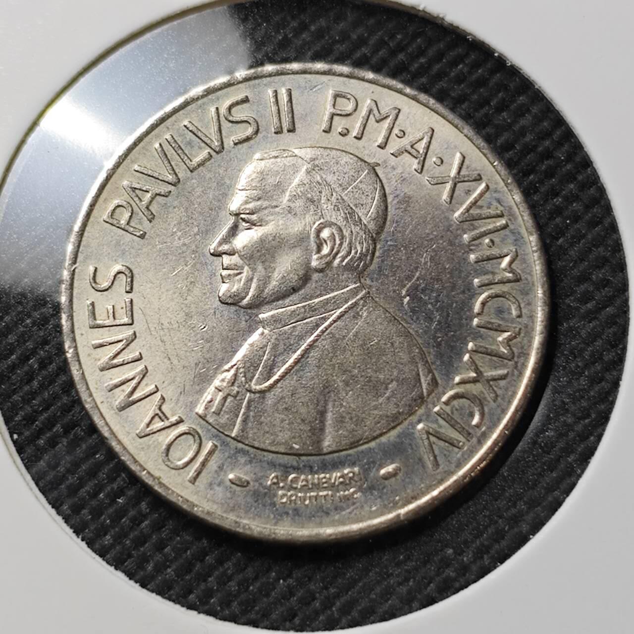 KK钱币收藏小铺  第387期  2月预留时间 周末发货  梵蒂冈100里拉