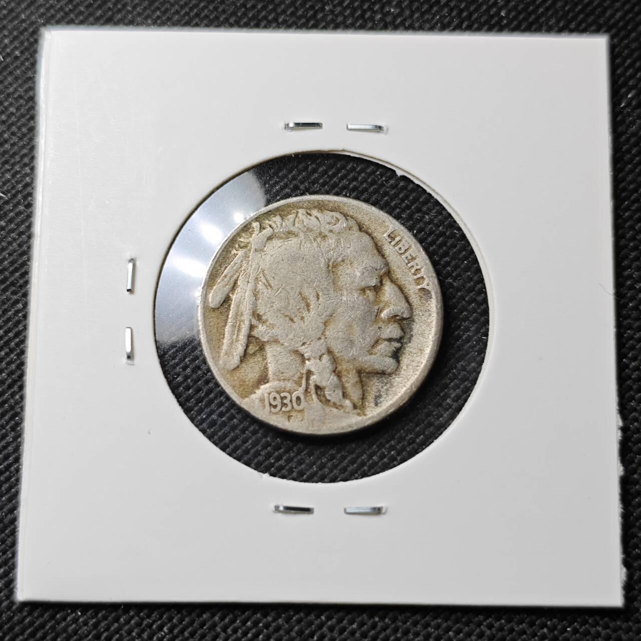 KK钱币收藏小铺  第387期  2月预留时间 周末发货  1930美国5分镍币