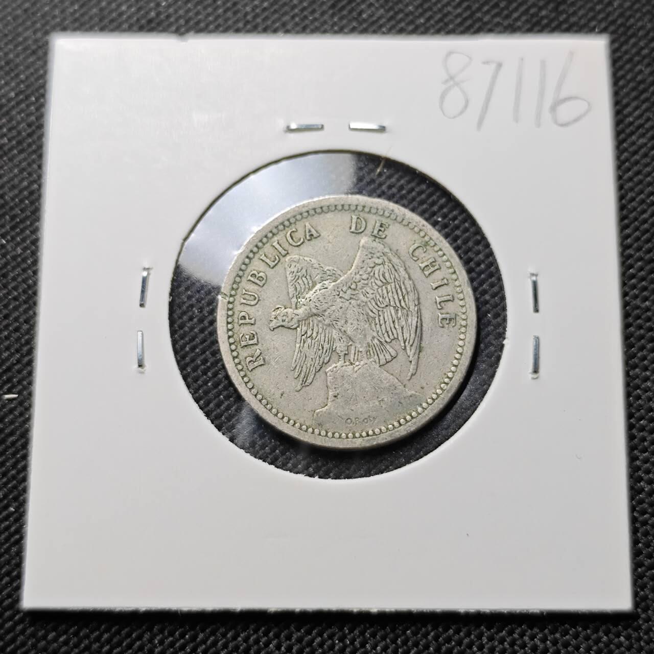 KK钱币收藏小铺  第387期  2月预留时间 周末发货  智利20分