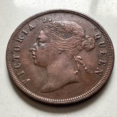 🌹外币初藏🌹🐯2026年第4场  每周二四六晚8️⃣点 接代拍 - 英属海峡殖民地1894年一分