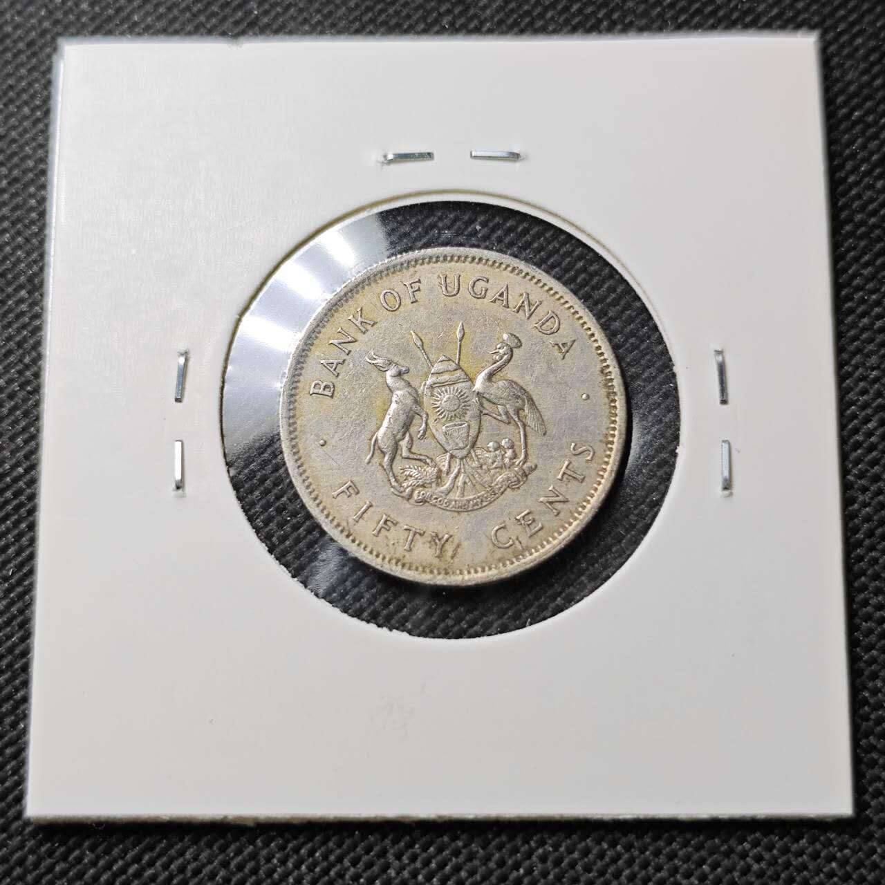 KK钱币收藏小铺  第387期  2月预留时间 周末发货  1966乌干达50分