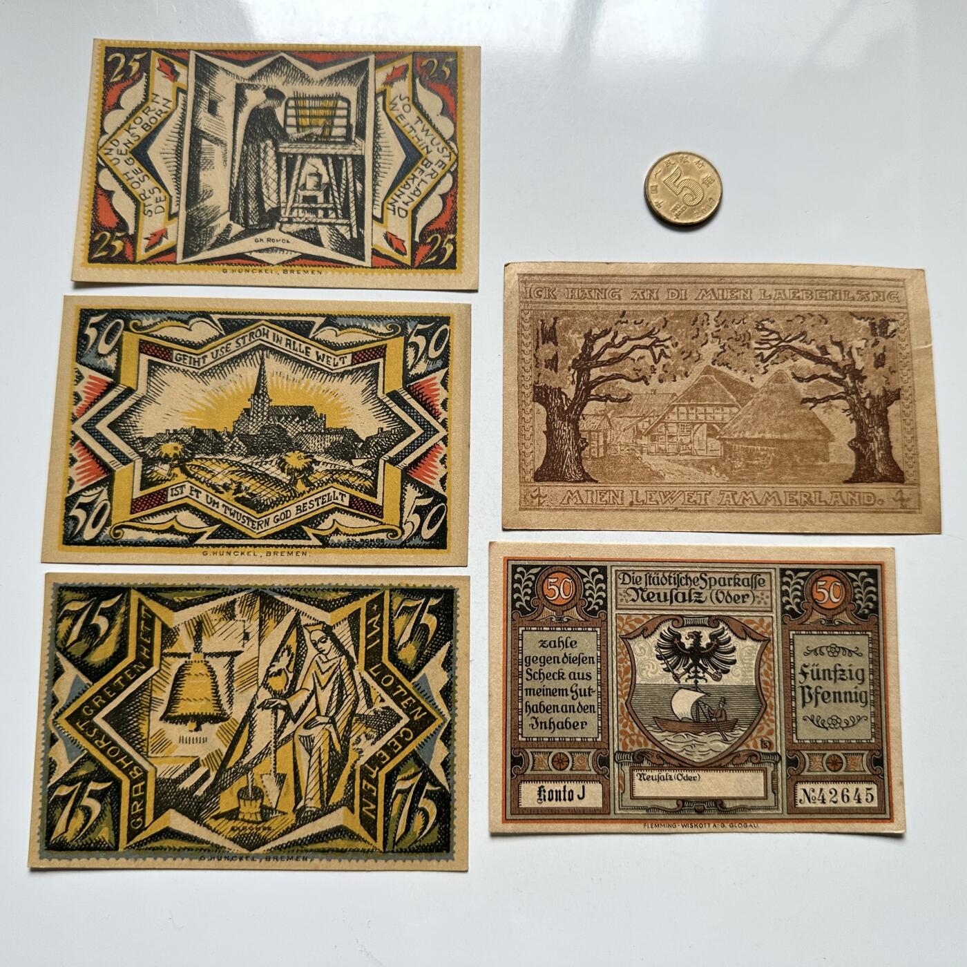 🌹外币初藏🌹🐯2026年第4场  每周二四六晚8️⃣点 接代拍 德国一战时期紧急币—2